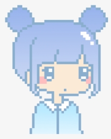 Art, Background, And Blue Image - Kawaii Pixel Art, HD Png Download, Free Download
