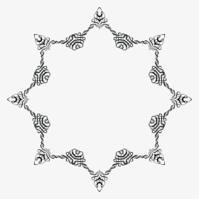 Scroll Paper White - Border Islamic Design Black And White, HD Png Download, Free Download