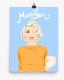 Marilyn Monroe - Cartoon - Poster, HD Png Download, Free Download