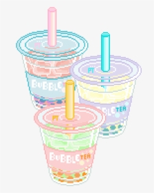 Kawaii, Pixel, And Bubble Tea Image - Aesthetic Bubble Tea Png, Transparent Png, Free Download