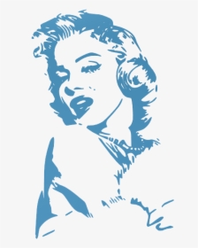 Decal Marilyn Monroe Silhouette, HD Png Download, Free Download