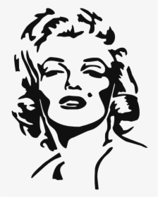 Marilyn Monroe Face Stencil, HD Png Download, Free Download