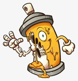 Graffiti Characters Spray Can Clipart , Png Download - Spray Can Drawing Graffiti, Transparent Png, Free Download