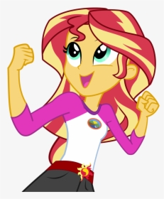 Fist Clipart Easy Cartoon - Sunset Shimmer Sing Eg, HD Png Download, Free Download