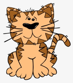 Cartoon Cat Sitting Clip Art Free Vector - Little Red Hen Cat, HD Png Download, Free Download