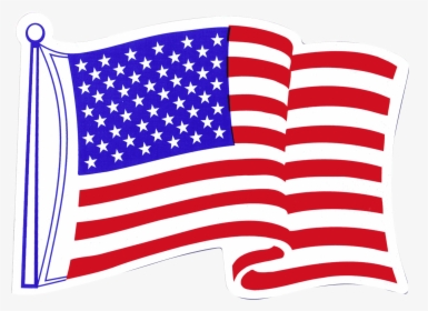 American Flag Fridge Magnet - American Flag Waving, HD Png Download, Free Download