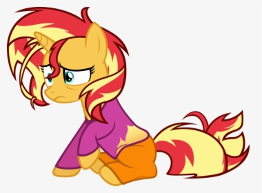 Sunset"s Rough Morning By Zacatron94 - Sunset Shimmer Pony Morning, HD Png Download, Free Download