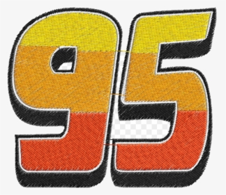 Lightning Mcqueen 95 Number Symbol Embroidery Cars - Cars Lightning Mcqueen 95 Logo, HD Png Download, Free Download