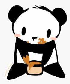 Cute Panda Anime Gif - Panda Transparent Chibi, HD Png Download, Free Download