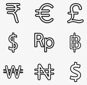 Currency Icons Stroke - Restaurant Icon, HD Png Download, Free Download