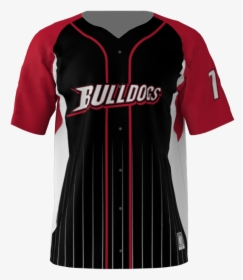 Bulldogs Custom Dye Sublimated Full Button Baseball - Custom Baseball Jersey Fully Sublimated, HD Png Download, Free Download