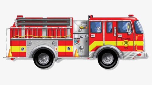 Fire Engine Fire Department Jigsaw Puzzles Fire Safety - Clip Art Fire Truck Png, Transparent Png, Free Download