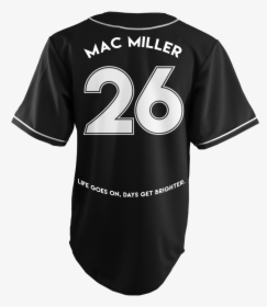 Mac Baseball Back - Rip Mac Miller Shirt, HD Png Download, Free Download
