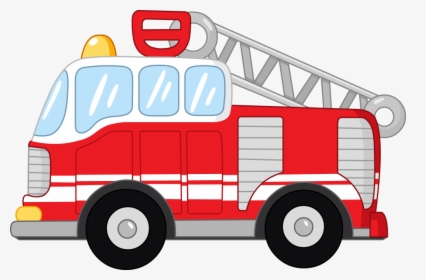 Transparent Car Crash Png - Cartoon Fire Truck Transparent, Png Download, Free Download