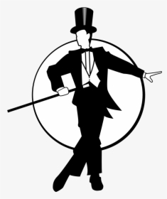 Standing,human Behavior,male - Fred Astaire Silhouette Png, Transparent Png, Free Download
