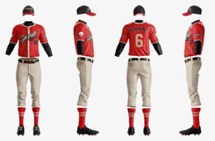 Baseball Jersey Template Pants And Socks Design Red - Baseball Uniform Mockup, HD Png Download, Free Download