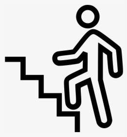 Climbing Stairs - Walking Up Steps Clipart, HD Png Download, Free Download
