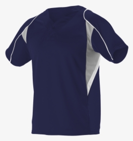 Alleson 529 Adult 2 Button Henley Baseball Jersey - Baseball Uniform, HD Png Download, Free Download