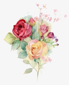 Bouquet Vector Watercolor Clipart Download - Vector Watercolor Flower Png, Transparent Png, Free Download