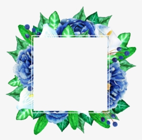 Ftestickers Flowers Frame Transparent Spring Springtime - Watercolour Flowers Bouquet Transparent, HD Png Download, Free Download