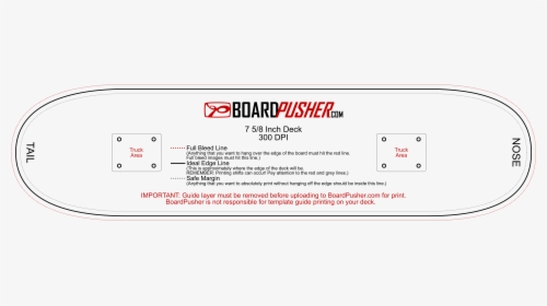 Clip Art Boardpusher Help Design Tips - Printable Mini Skateboard Template, HD Png Download, Free Download