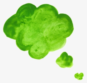 Green Watercolor Speech Bubble - Clipart Watercolour Speech Bubble, HD Png Download, Free Download