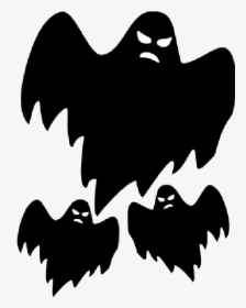 Scary Ghosts Halloween Cartoon Clip Art - Scary Halloween Ghost Clipart, HD Png Download, Free Download