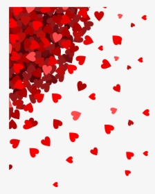 Very Small Hearts In Corner - Valentines Background Png, Transparent Png, Free Download