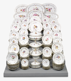 Meissen Porcelain Dinner Service, 189 Pieces - Meissen Porcelain Dinner Set, HD Png Download, Free Download