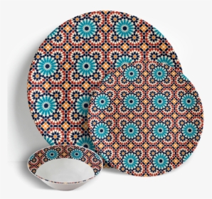 Marrakech Azure Dinner Set - Tableware, HD Png Download, Free Download