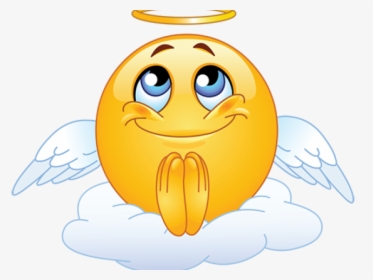 Transparent Angel Face Clipart - Angel Emoticon, HD Png Download, Free Download