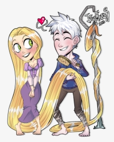 Jack Frost And Rapunzel By *lilychaos - Cartoon, HD Png Download, Free Download