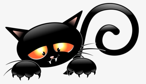 Halloween Clipart, Halloween Themes, Halloween Ghosts, - Illustration Cat, HD Png Download, Free Download
