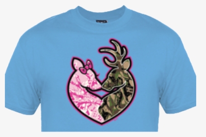 Deer Heart Clear Background - Browning Deer Camo And Pink Shirt, HD Png Download, Free Download