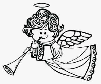 Free Clipart Of A Cute Angel - Cute Angel Free Clipart, HD Png Download, Free Download