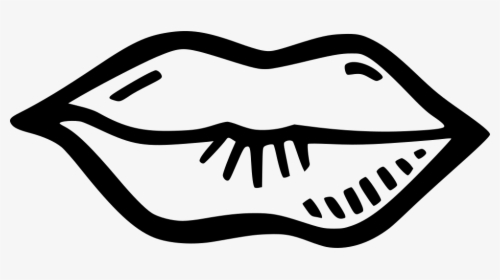 Lips - Lips Icon Hand Drawn, HD Png Download, Free Download