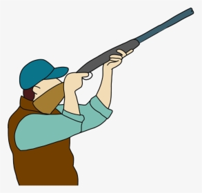 Skeet-shooting - Hunter And Animals Cartoon, HD Png Download, Free Download