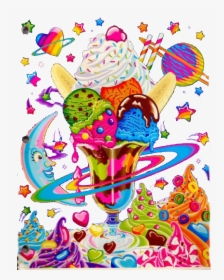 Transparent Lisa Frank Unicorn Png - Lisa Frank Ice Cream Sundae, Png Download, Free Download