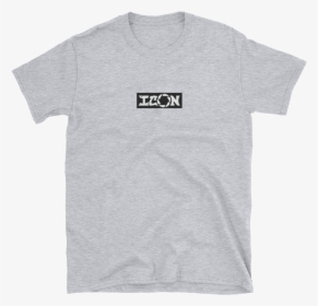 Icon Box Logo Grey Mockup Front Flat Sport Grey - Funny T Shirts, HD ...