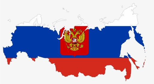 Russia Flag Map Clip Arts - Russian Flag And Map, HD Png Download, Free Download