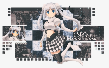 Transparent Miss Monochrome Png - Anime, Png Download, Free Download