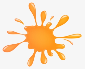 Largest Collection Of Free To Edit Splat Stickers On - Paint Splash Orange Clipart, HD Png Download, Free Download