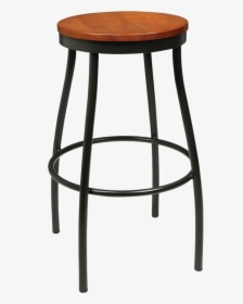 Metal Rustic Wood Backless Stool - Stools For Classroom Seating, HD Png Download, Free Download