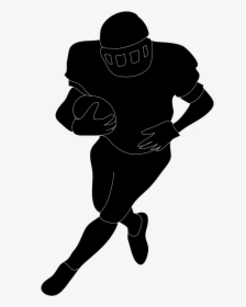 Silhouette Football Player - Football Player Clipart Png, Transparent Png, Free Download