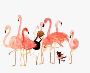 Water Color Flamingo Transparent Background, HD Png Download, Free Download