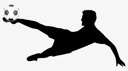 Clip Art Football Silhouette Clip Art - Soccer Clipart, HD Png Download, Free Download