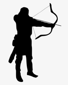 Archery Silhouette Clipart Png, Transparent Png, Free Download