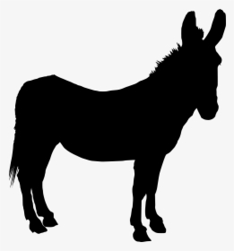 Donkey Silhouette Png, Transparent Png, Free Download