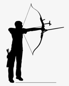 Bow And Arrow Archery Silhouette Clip Art - Archery Silhouette Png, Transparent Png, Free Download