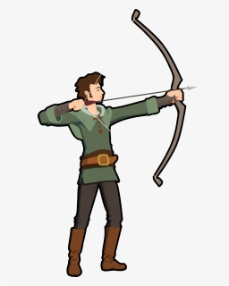 Man Shooting Arrow Clipart, HD Png Download, Free Download